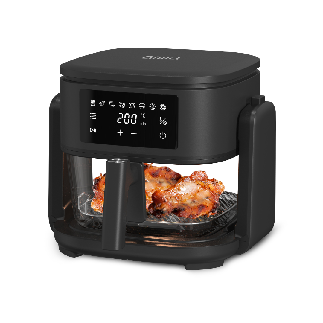 Freidora de Aire | Canasta de Vidrio de 5 Lt | Panel Digital | AWHAFK5001