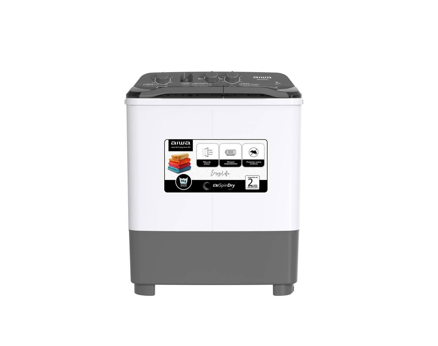 Lavadora Semi Automática | sin bomba | 9Kg | AWHTTX0901