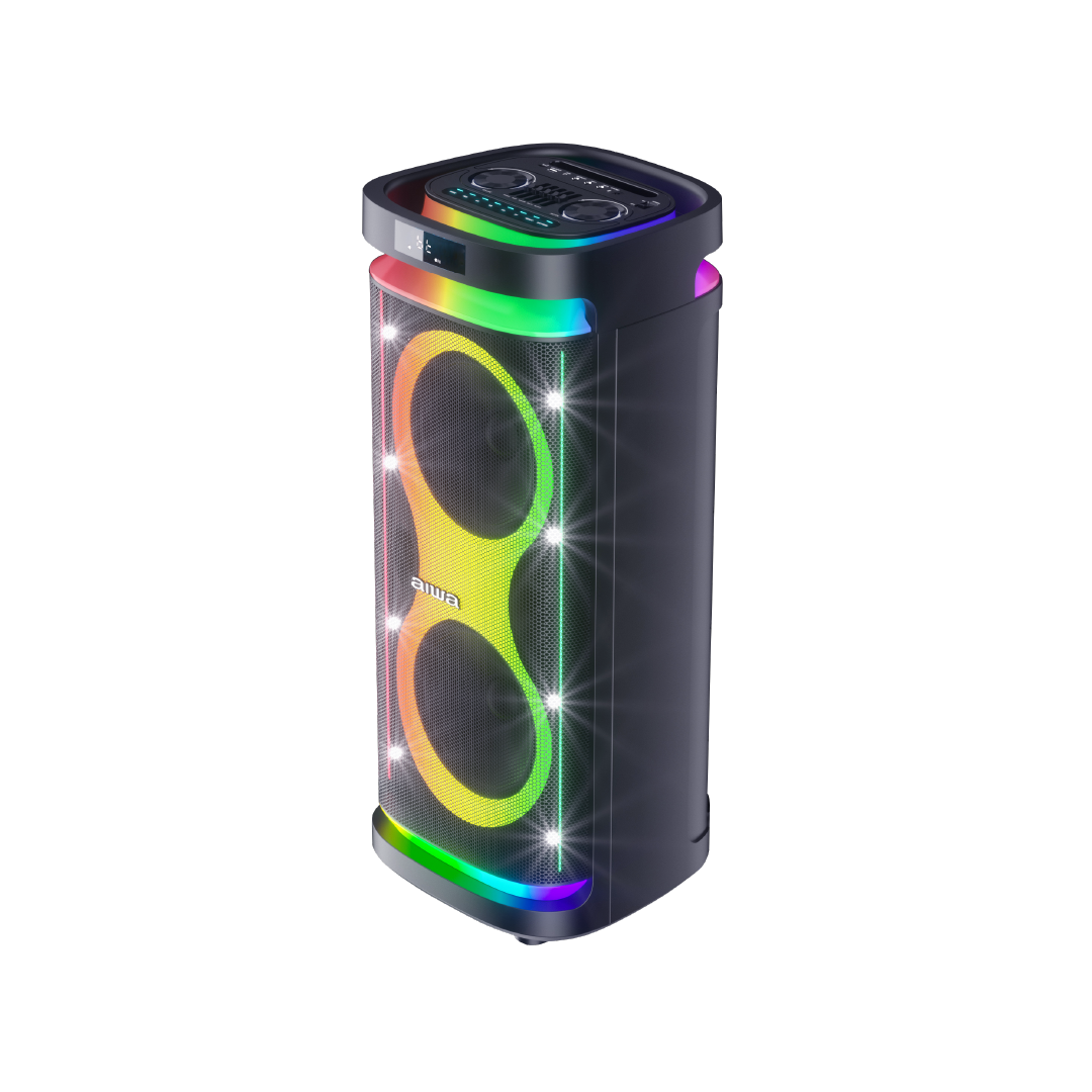 Sistema de Audio con 1000W PMPO | 100RMS|Luces LED Multicolor|7500mAh||AWPOH6D