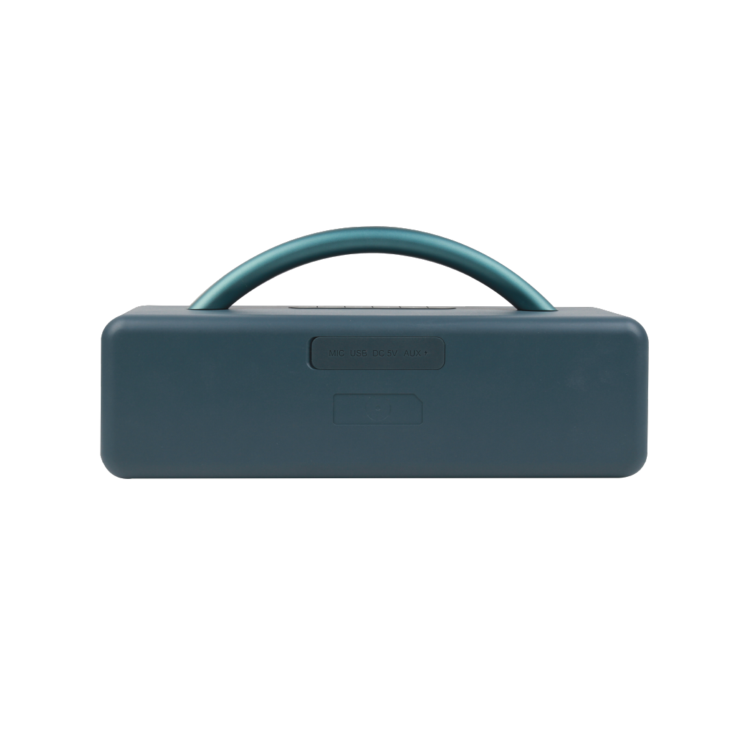 Bocina Portatil 30W|Bluetooh 5.1|20RMS| IPX6|Luces LED Multicolor|1800mAh|Azul|AWS80BTU