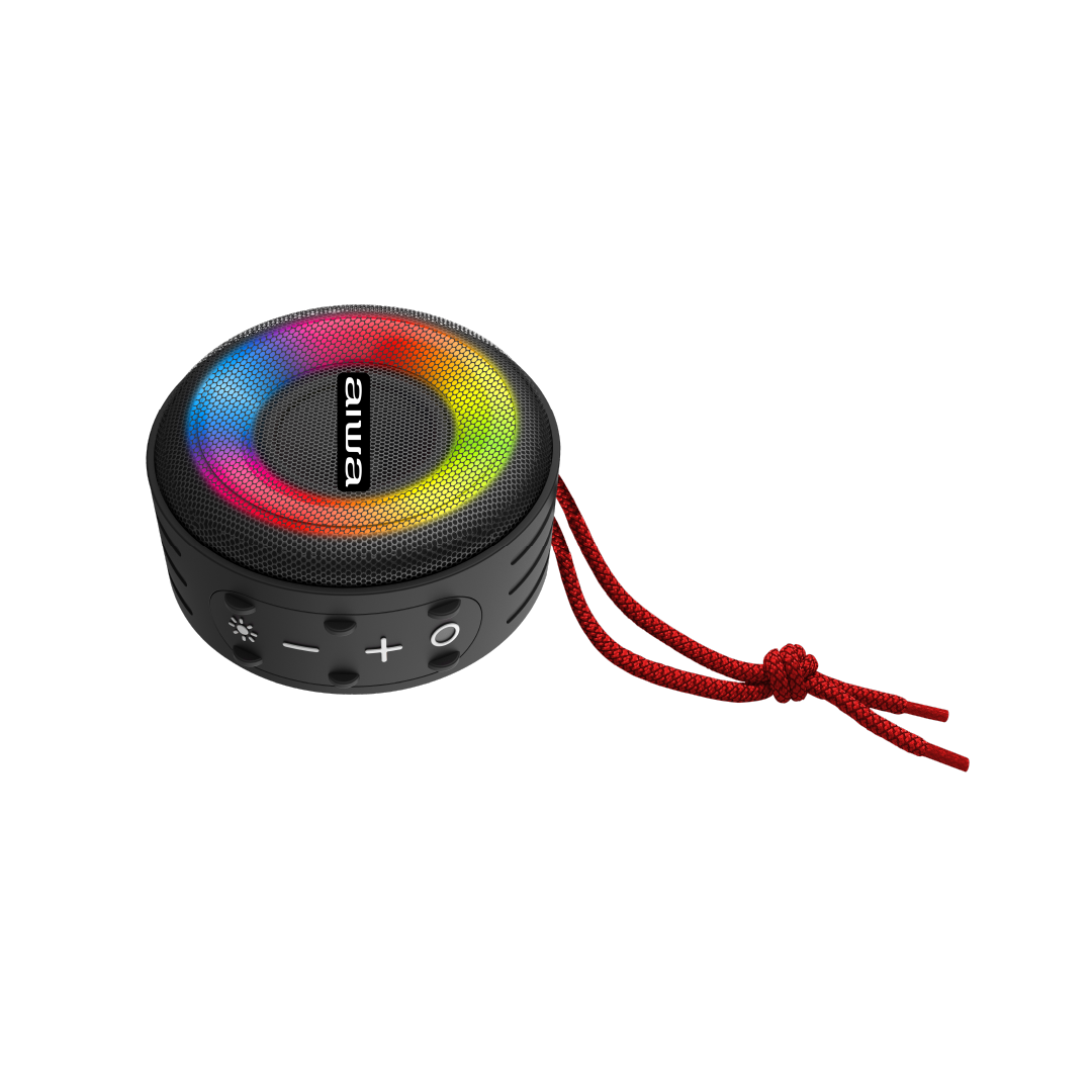 Bocina Portatil Bocina 10W|Bluetooh|IPX5|Luces LED Multicolor|1800mAh|AWSJ216