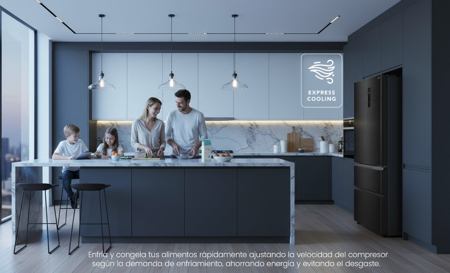 Refrigeradora| Black Edition| French Door de 18.8 CuFT |AWHFDTC53001