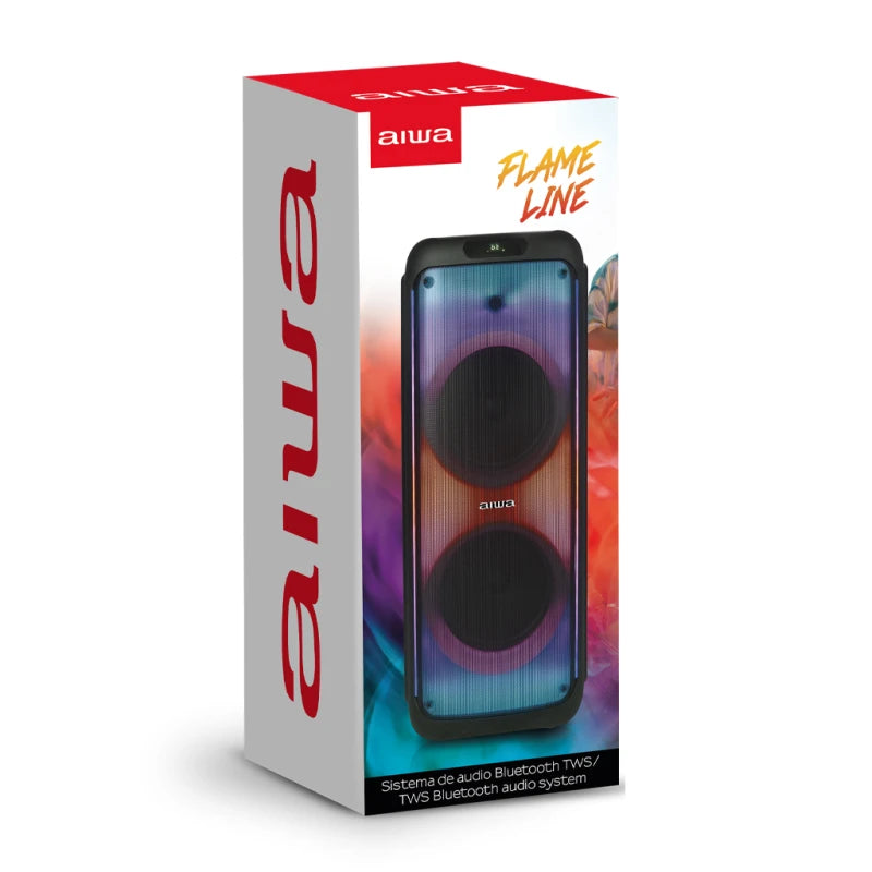 Sistema de Audio con 3500W PMPO | 300RMS|Luces LED Multicolor|7500mAh||AWPOH3D