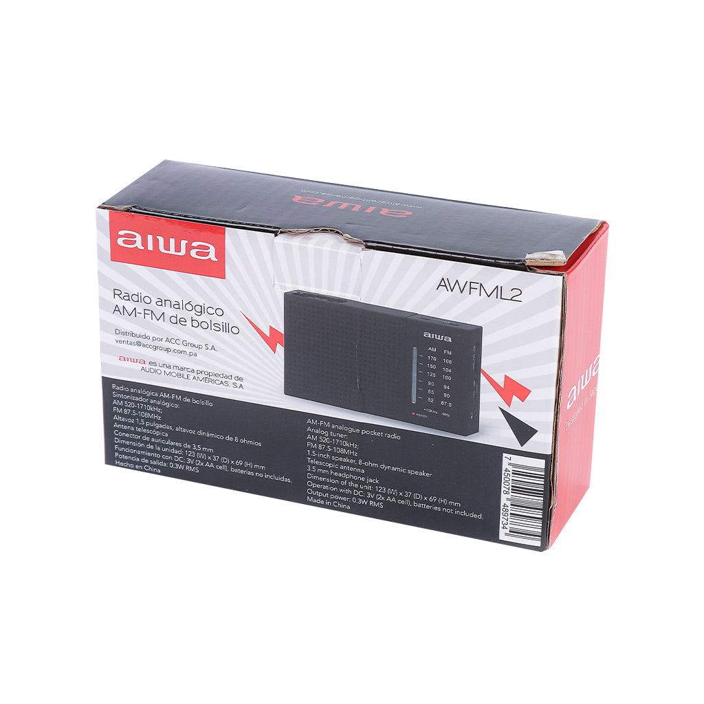 Radio AM/FM Portátil AWFML2 - Aiwa Store Panamá