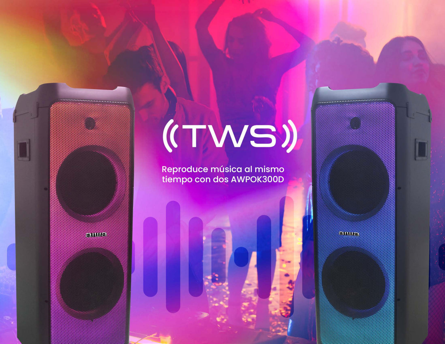 Sistema de Audio de 3000W PMPO - AWPOK300D