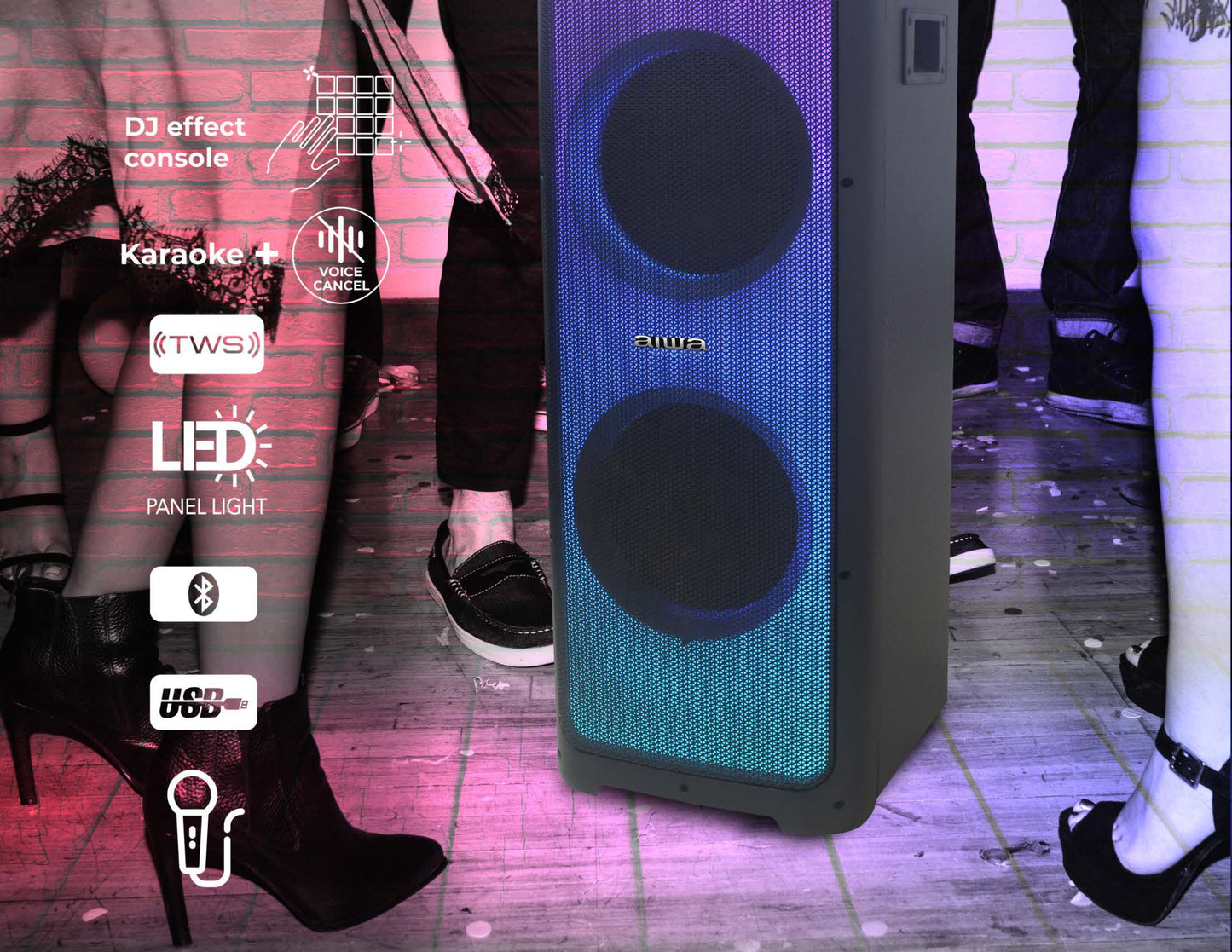 Sistema de Audio de 3000W PMPO - AWPOK300D