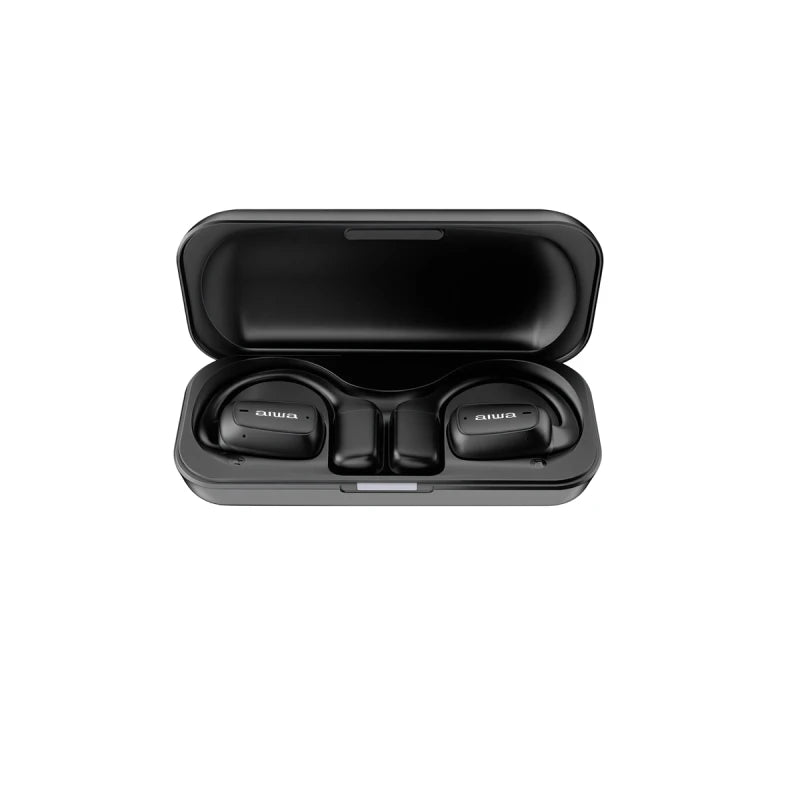 Audifonos Negros Bluetooth Deportivos | Conducción De Aire| IPX4 con Micrófono Incorporado | AWK56B