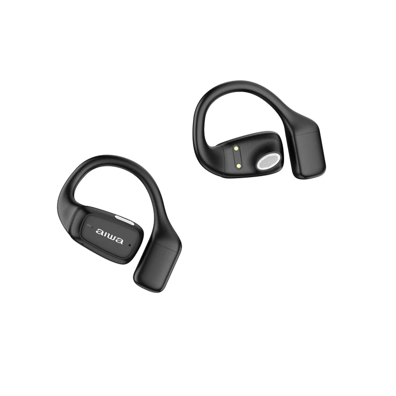 Audifonos Negros Bluetooth Deportivos | Conducción De Aire| IPX4 con Micrófono Incorporado | AWK56B