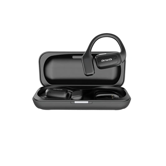 Audifonos Negros Bluetooth Deportivos | Conducción De Aire| IPX4 con Micrófono Incorporado | AWK56B