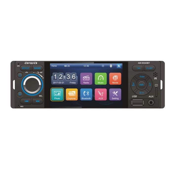 Radio para Auto con Pantalla 4" | 1 DIN | Mirrorlink |  | AWCAW440BT