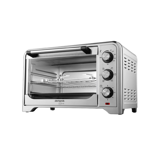 Horno Electrico con Conveccion y Rostizador | 30 Litros | Acero Inoxidable|AWHOA3001