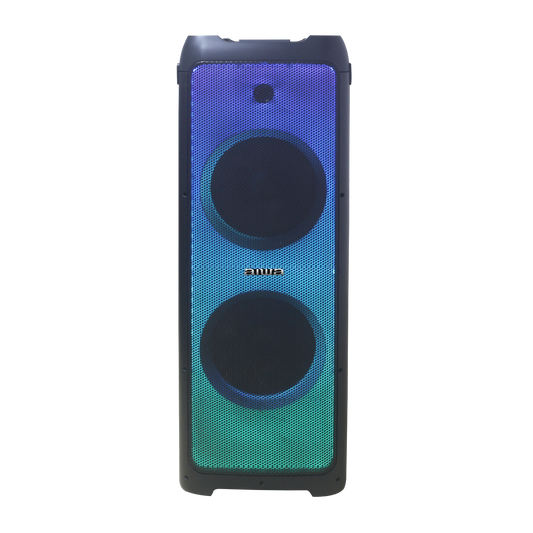 Sistema de Audio Tipo Torre con 100W RMS | Luces Disco LED | AWPOK300D