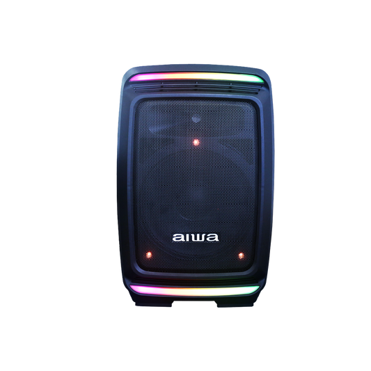 Sistema de Audio de 14" con Trípode 40W RMS | Micrófono inalámbrico | Luces LED de Anillo | TWS | AWSP14TW