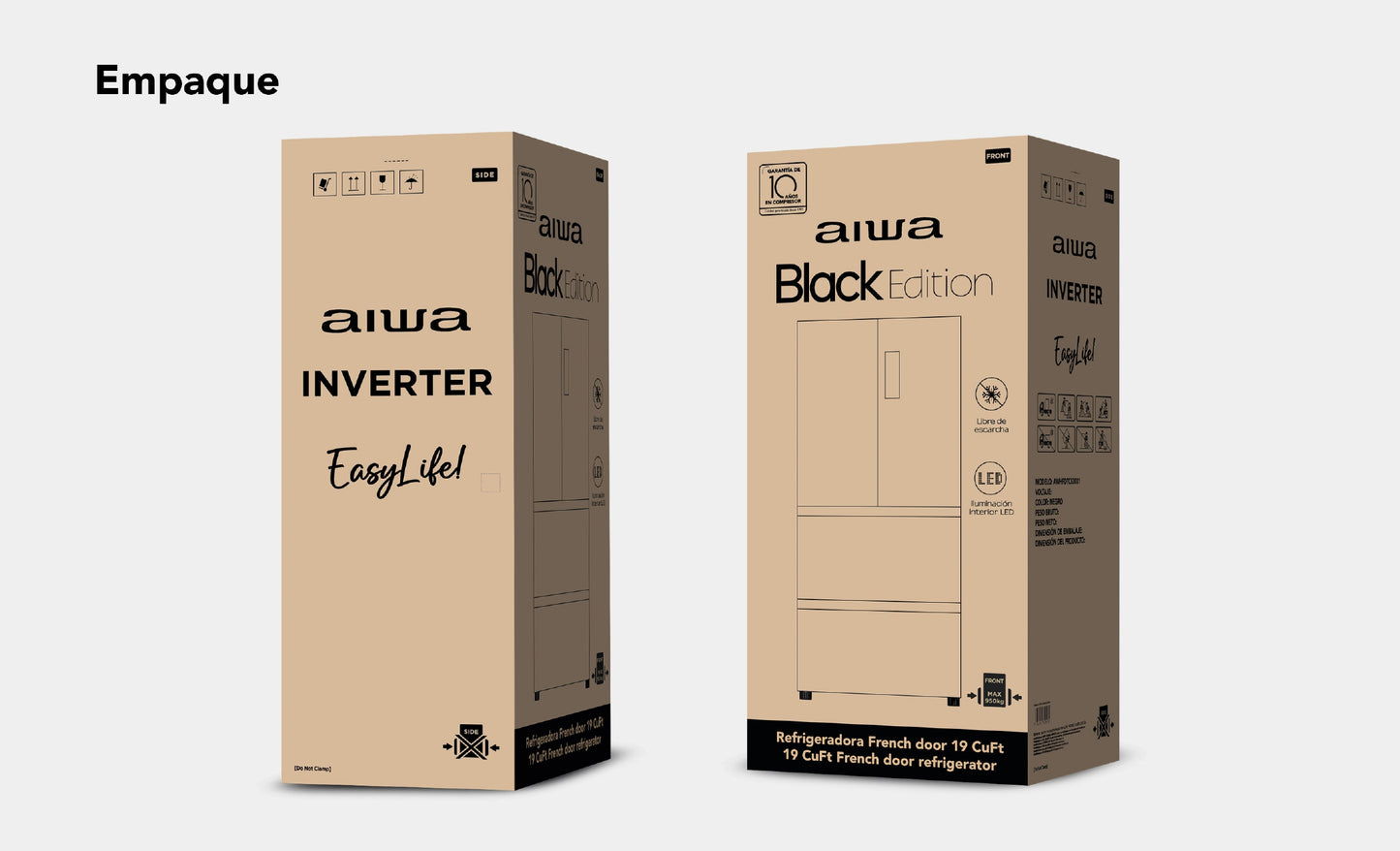 Refrigeradora| Black Edition| French Door de 18.8 CuFT |AWHFDTC53001