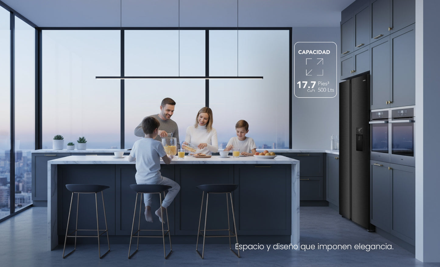 Refrigeradora| Black Edition| Side by Side de 17.8 CuFT | AWHSSTC52001