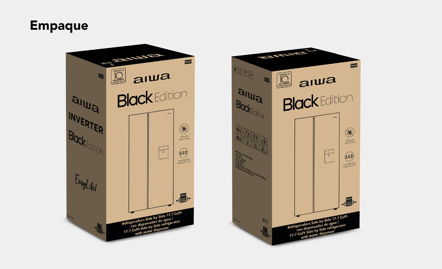 Refrigeradora| Black Edition| Side by Side de 17.8 CuFT | AWHSSTC52001
