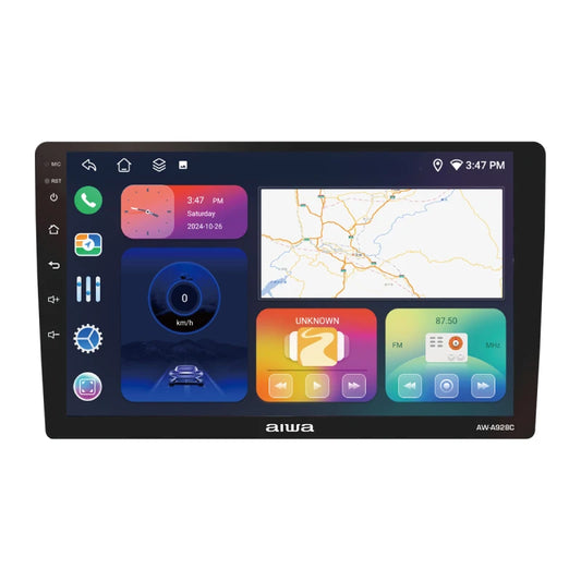 Radio para Auto con Pantalla QLED 9 | Doble DIN | 4GB RAM + 64GB ROM | Android 11 | WIFI | GPS | AWCA928C