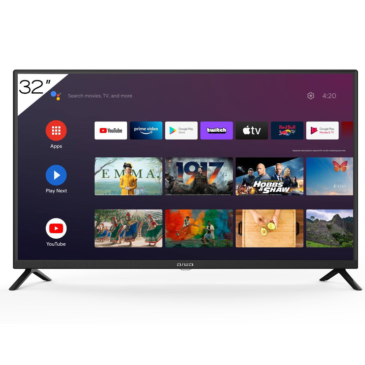 TV Smart Aiwa Google Partner 32" | Hey Google | Google Play Store | Chromecast| HD720P  - AW32B4SMG